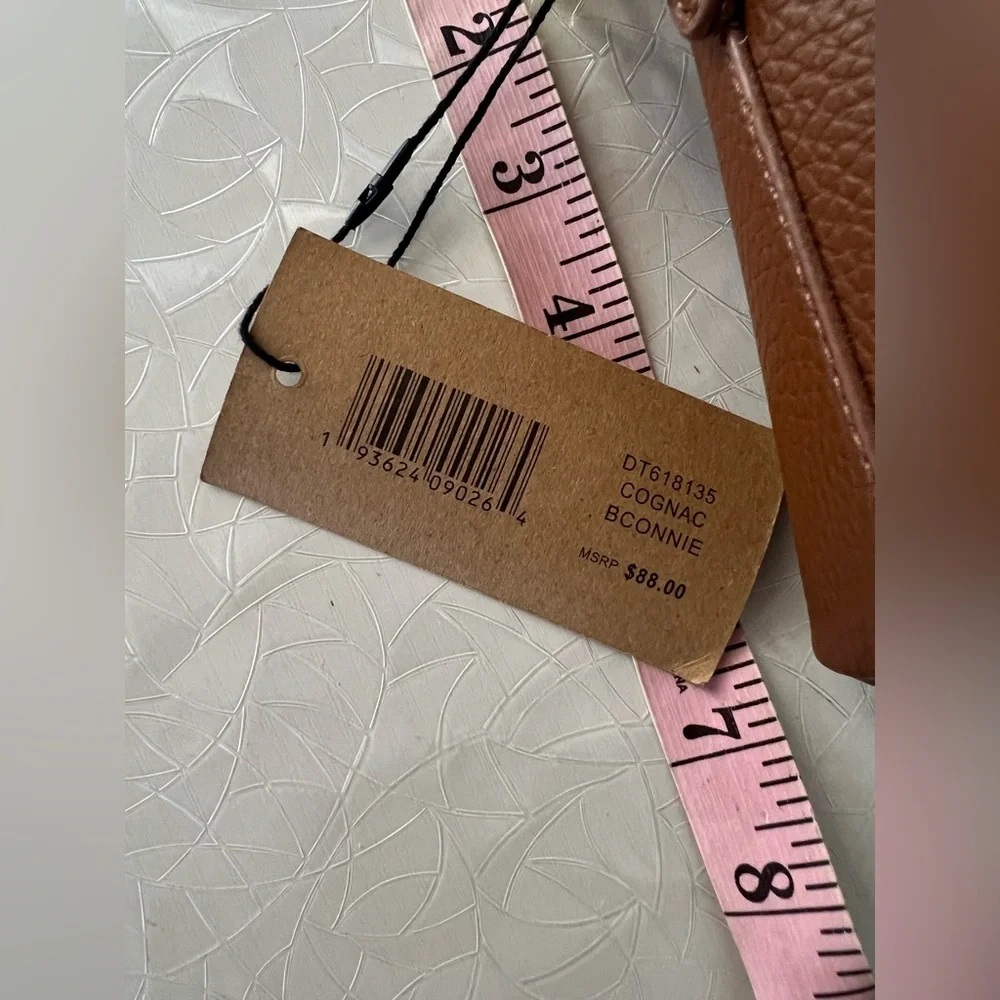 STIVE MADDEN Brown Leather Chain Strap Bag